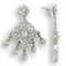 Silver Earrings S37110 Rhodium 925 Sterling Silver Earrings with Crystal