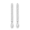 Silver Earrings S411207 Rhodium 925 Sterling Silver Earrings with CZ