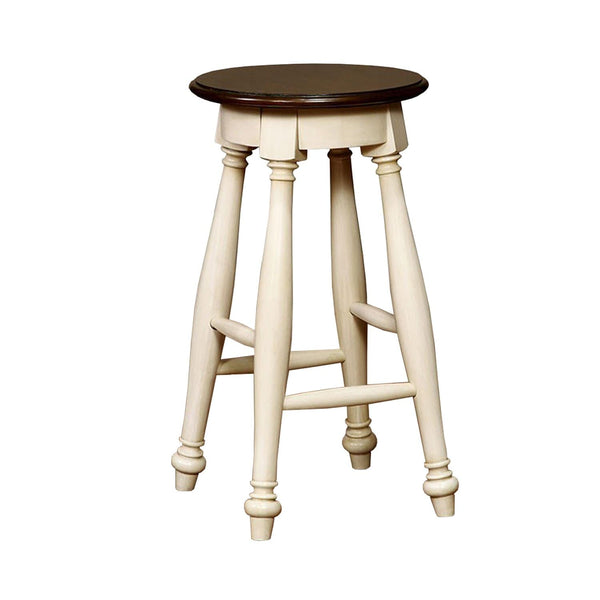 Sabrina Transitional Counter Height Stool (2/Box)-Accent and Garden Stools-White, Cherry-Wood-JadeMoghul Inc.