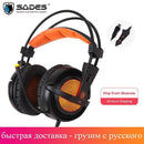 Sades A6 Gaming Headset Gamer Headphones 7.1 Surround Sound Stereo Earphones USB Microphone Breathing LED Light PC Gamer JadeMoghul Inc. 
