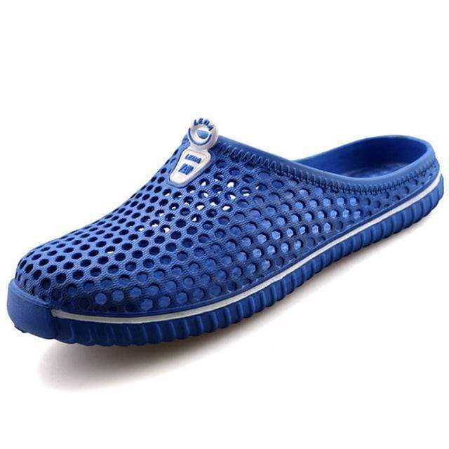 SAGUARO Summer Slippers Men 2017 New Hollow Out Breathable Beach Sandals Shoes Unisex Casual Slip-on Flats Flip Flops zapatos AExp