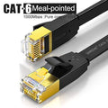 SAMZHE CAT6 Flat Ethernet Cable  1000Mbps 250MHz CAT 6 RJ45 Networking Ethernet Patch Cord LAN Cable for Computer Router Laptop JadeMoghul Inc. 