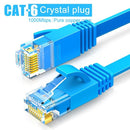 SAMZHE CAT6 Flat Ethernet Cable  1000Mbps 250MHz CAT 6 RJ45 Networking Ethernet Patch Cord LAN Cable for Computer Router Laptop JadeMoghul Inc. 