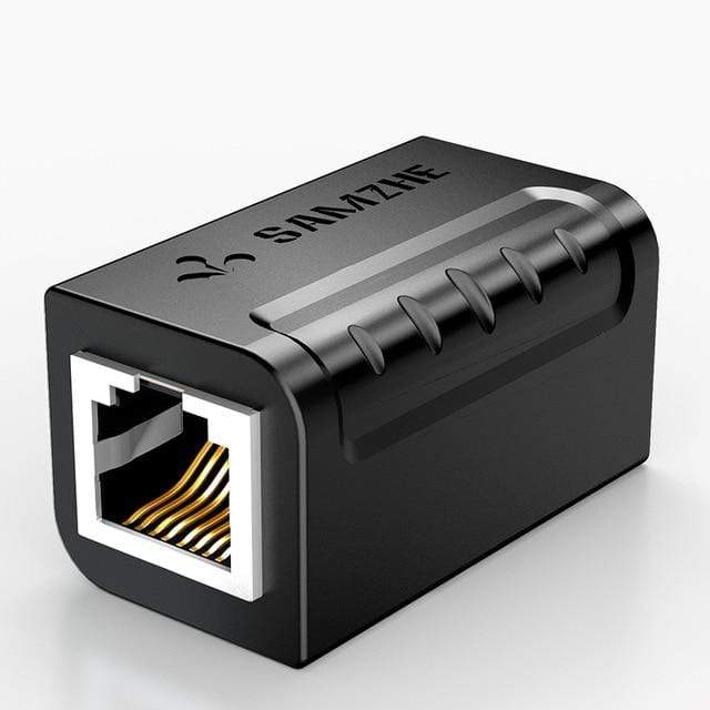 SAMZHE Ethernet Cable Adapter 8P8C RJ45 Lan Cable Extension Connector for Internet Connection Female to Female JadeMoghul Inc. 