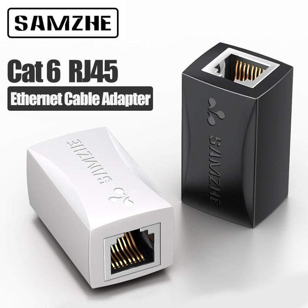SAMZHE Ethernet Cable Adapter 8P8C RJ45 Lan Cable Extension Connector for Internet Connection Female to Female JadeMoghul Inc. 