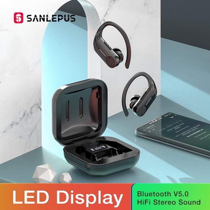 SANLEPUS B1 Led Display Bluetooth Earphone Wireless Headphones TWS Stereo Earbuds Sport Gaming Headset For Xiaomi Huawei iPhone JadeMoghul Inc. 