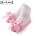 Sanlutoz Baby Socks Infant Socks for Girls Newborns Socks for Princess Holiday Birthday Gifts for Baby Girls Fashion 0-12 Months-Pink Bow-JadeMoghul Inc.
