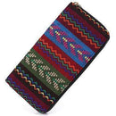 Sansarya 10 Colors Bohemia Woven Boho Long Women Wallet Aztec Female Purse Ladies Tribal Card Holder Girls With Cupreous Zipper AExp