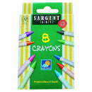 SARGENT ART CRAYONS 8 COUNT TUCK BX-Arts & Crafts-JadeMoghul Inc.