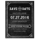 Save the Date Card with Chalkboard Print Design Daiquiri Green (Pack of 1)-Weddingstar-Lavender-JadeMoghul Inc.
