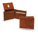 SBL Billfold (Pecan Cowhide) Men's Bifold Wallet Washington University Embossed Billfold RICO