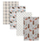 Scandi Cocoa 4 Pack Flannel Blankets-WHIM-B-JadeMoghul Inc.