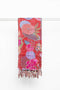 Scarves Designer Scarf 18" x 72" Multi-colored Eclectic, Bohemian, Traditional Scarf 7599 HomeRoots