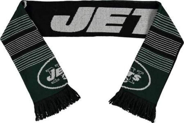 Scarves Men's Scarf - New York Jets Reversible Split Logo Scarf Team Beans, L.L.C