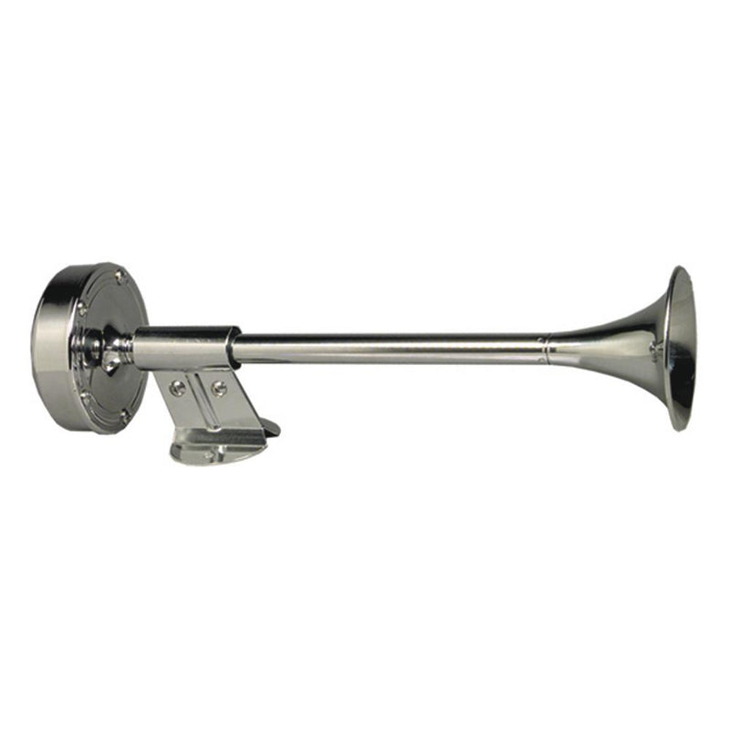 Schmitt Ongaro Deluxe All-Stainless Shorty Single Trumpet Horn - 12V [10009]-Horns-JadeMoghul Inc.