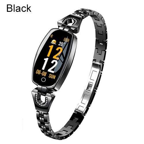 SCOMAS Fashion Women Smart Watch 0.96" OLED Heart Rate Blood Pressure Monitor Pedometer Fitness Tracker Waterproof Smartwatch AExp