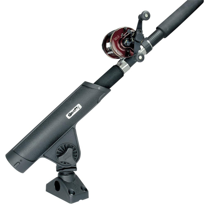 Scotty Rodmaster II Rod Holder w-241 Deck-Side Mount - Black [350]-Rod Holders-JadeMoghul Inc.