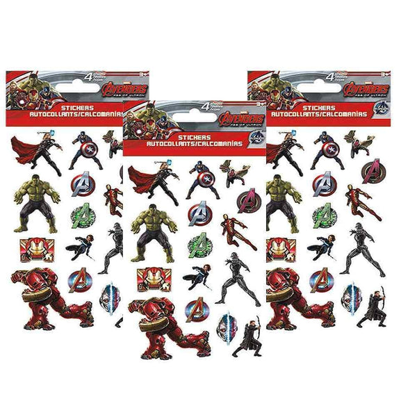 Scrapbooks The Avengers Age of Ultron Sticker Sheets [3 Packs of 4 Sheets Each] KS
