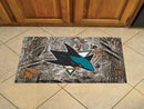 Scraper Mat Custom Welcome Mats NHL San Jose Sharks Scraper Mat 19"x30" Camo FANMATS