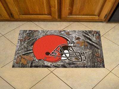 Scraper Mat Outdoor Welcome Mats NFL Cleveland Browns Scraper Mat 19"x30" Camo FANMATS