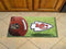 Scraper Mat Outdoor Welcome Mats NFL Kansas City Chiefs Scraper Mat 19"x30" Ball FANMATS