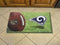 Scraper Mat Outdoor Welcome Mats NFL Los Angeles Rams Scraper Mat 19"x30" Ball FANMATS