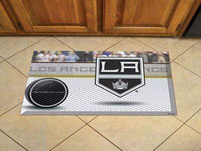 Scraper Mat Welcome Door Mat NHL Los Angeles Kings Scraper Mat 19"x30" Puck FANMATS