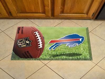 Scraper Mat Welcome Mat NFL Buffalo Bills Scraper Mat 19"x30" Ball FANMATS