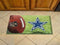 Scraper Mat Welcome Mat NFL Dallas Cowboys Scraper Mat 19"x30" Ball FANMATS