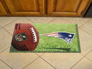Scraper Mat Welcome Mat NFL New England Patriots Scraper Mat 19"x30" Ball FANMATS