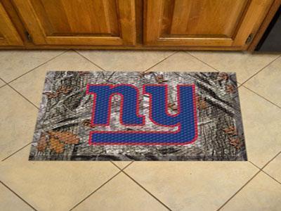 Scraper Mat Welcome Mat NFL New York Giants Scraper Mat 19"x30" Camo FANMATS