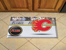 Scraper Mat Welcome Mat NHL Calgary Flames Scraper Mat 19"x30" Puck FANMATS