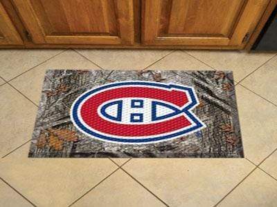 Scraper Mat Welcome Mat NHL Montreal Canadiens Scraper Mat 19"x30" Camo FANMATS