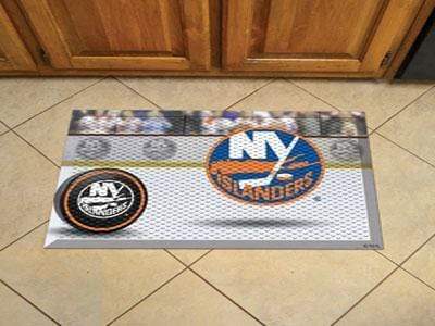 Scraper Mat Welcome Mat NHL New York Islanders Scraper Mat 19"x30" Puck FANMATS