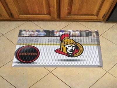 Scraper Mat Welcome Mat NHL Ottawa Senators Scraper Mat 19"x30" Puck FANMATS