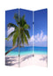 Screens Balcony Privacy Screen - 1" x 48" x 72" Multi-Color, Wood, Canvas, Paradise - Screen HomeRoots