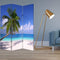 Screens Balcony Privacy Screen - 1" x 48" x 72" Multi-Color, Wood, Canvas, Paradise - Screen HomeRoots