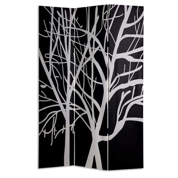 Screens Balcony Privacy Screen - 1" x 48" x 72" Multi-Color, Wood, Canvas, Tranquility - Screen HomeRoots