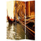 Screens Balcony Privacy Screen - 1" x 48" x 72" Multi-Color, Wood, Canvas, Venice - Screen HomeRoots