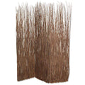 Screens Balcony Privacy Screen - 1" x 63" x 84" Brown Willow Adirondack - Screen HomeRoots