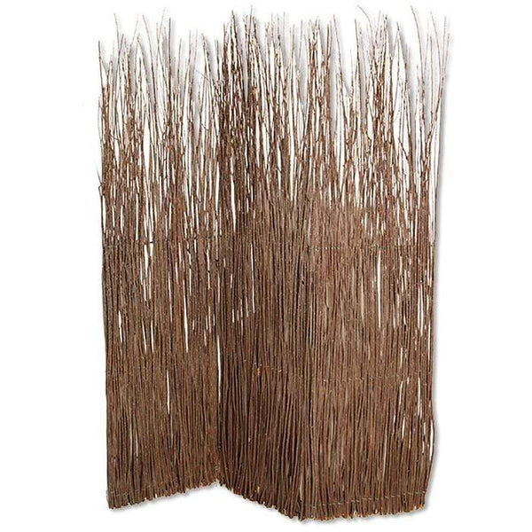 Screens Balcony Privacy Screen - 1" x 63" x 84" Brown Willow Adirondack - Screen HomeRoots