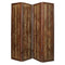 Screens Balcony Privacy Screen - 1" x 76" x 84" Brown, Faux-leather, Reptilian - Screen HomeRoots