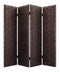 Screens Balcony Privacy Screen - 1" x 84" x 84" Bronze, Wood & Fabric - Screen HomeRoots