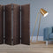 Screens Balcony Privacy Screen - 1" x 84" x 84" Bronze, Wood & Fabric - Screen HomeRoots
