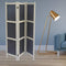 Screens Black Screen - 1" x 48" x 67" Black, Wood & Fabric - Screen HomeRoots
