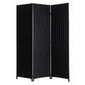 Screens Black Screen - 1" x 54" x 72" Black, Wood - 3 Panel Screen HomeRoots