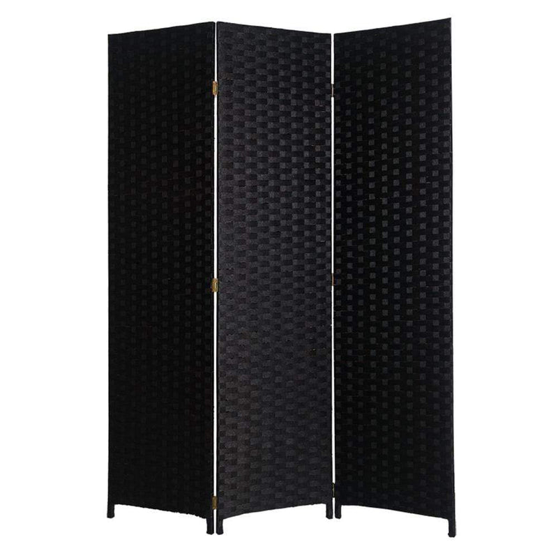 Screens Black Screen - 1" x 54" x 72" Black, Wood - 3 Panel Screen HomeRoots