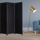 Screens Black Screen - 1" x 54" x 72" Black, Wood - 3 Panel Screen HomeRoots
