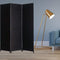 Screens Black Screen - 1" x 54" x 72" Black, Wood - 3 Panel Screen HomeRoots