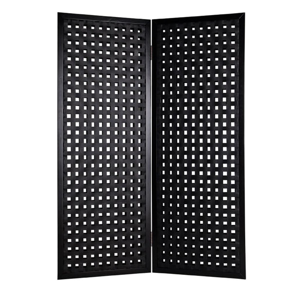 Screens Black Screen - 1" x 55" x 75" Black, Faux-leather - Screen HomeRoots
